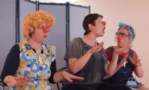Participantes stage clown