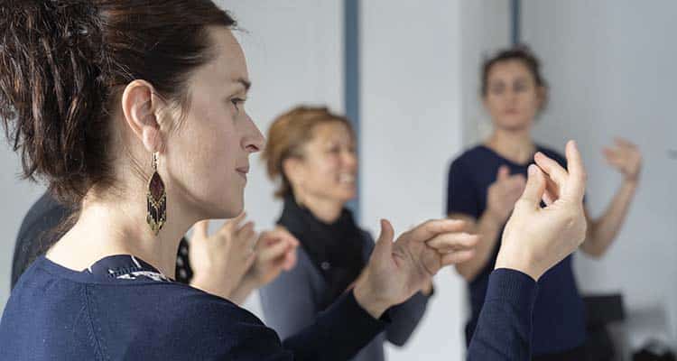 Participantes stage Rythme et percussions