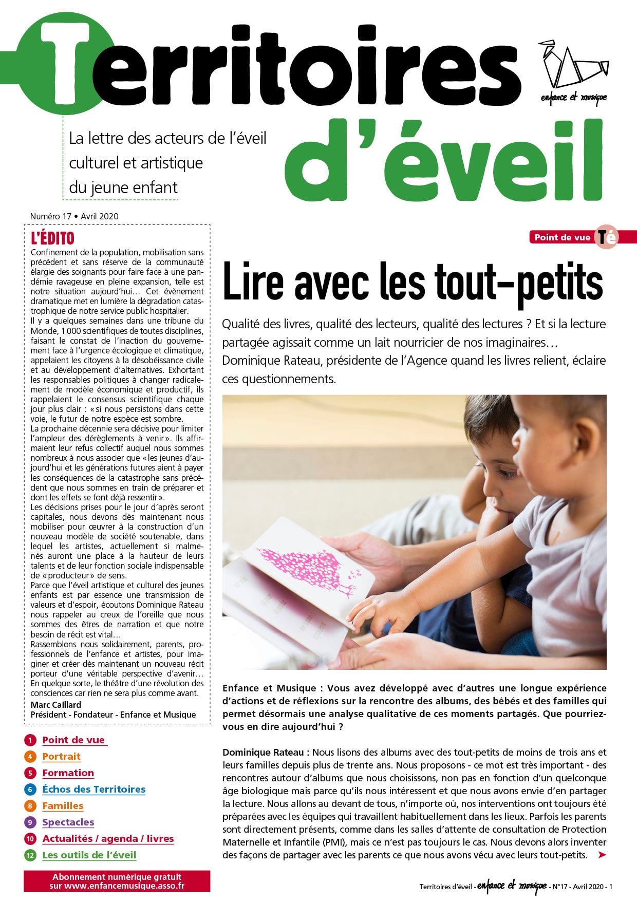 Couverture Territoires d&rsquo;éveil  n°17