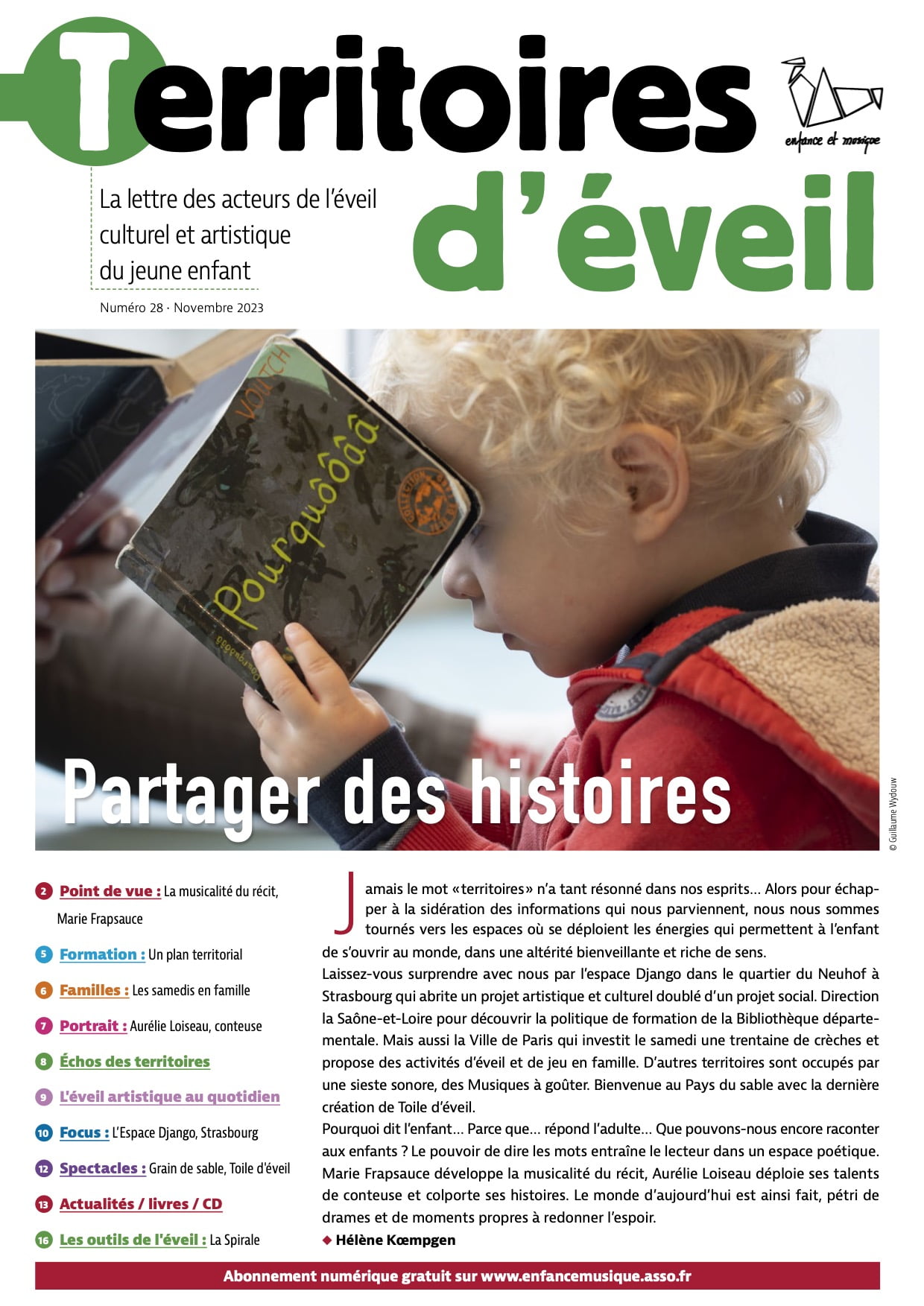 Couverture Territoires d’éveil n°28